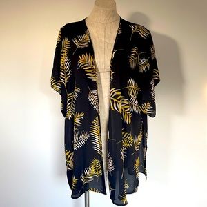 Leaf Print Kimono
